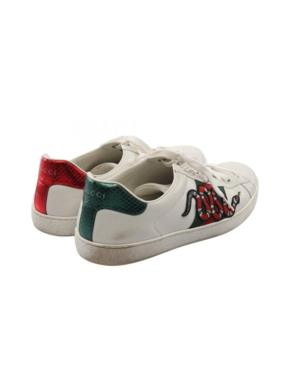 Gucci Sneakers Embroidered Sherry Line Leather - Picture 2 of 11